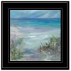 "Blue Horizons" By Tracy Owen-Cullimore, Ready to Hang Framed Print, Black Frame