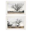 "Ohio Fields I" 2-Piece Vignette by Lori Deiter, White Frame