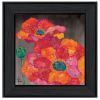 "Blooms on Black II" by Lisa Morales, Ready to Hang Framed Print, Black Frame