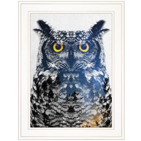 "Night Owl" by Andreas Lie, Ready to Hang Framed Print, White Frame