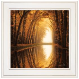 "Lochem Reflections" by Martin Podt, Ready to Hang Framed print, White Frame