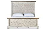 Bear Creek - Queen Bed - Whitewashed Gray