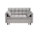 Modern Velvet Loveseat Futon Sofa Couch Pullout Bed, Small Love Seat Lounge Sofa w/Reclining Backrest, Toss Pillows, Pockets, Furniture for Living Roo