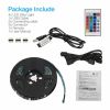 4x50CM USB 5V RGB LED Strip  Background light  Remote kit for TV Computer Lamp