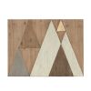 Layered Triangles Wood Wall Decor