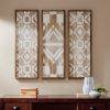 Two-tone Geometric 3-piece Wood Wall Decor Set