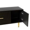 Modern TV Stand with 5 Champagne Legs - Durable, Stylish and Spacious, TVs Up to 75''