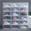 Set of 6 Stackable Clear Plastic Shoe Storage Box