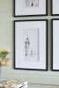 Set of 4 Architecture Wall Art Prints, Home Decor Art for Living Room Dining Room Entryway, 20" x 28"