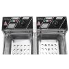 Stainless Steel Double Cylinder Electric Fryer US Plug