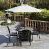 7.5FT Patio Umbrella Outdoor Table Market Umbrella with Push Button Tilt & Crank - Beige