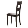 Distressed Walnut Ladder Back Side Chairs (Set of 2)