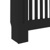 Radiator Cover Black 67.7"x7.5"x31.9" MDF