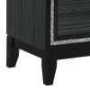 Weathered Black 2-drawer Nightstand