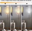 Floor Lamp for Living Room, Modern Standing Lamps with Lampshade, Minimalist Tall Lamp with Foot Switch for Living Room, Bedroom, Kids Room, Office(Bu