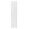 Single Drawer Double Door Storage Cabinet White