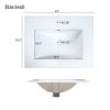 [Video]24inch modern bathroom vanity for small bathroom,white storge cabinet with ceramic sink