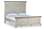 Bear Creek - Queen Bed - Whitewashed Gray