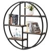 Hanging Storage Shelf Circular Wall-Mounted 4-Tier Rack