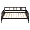 Full Size Daybed with Support Legs, Espresso