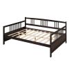 Full Size Daybed with Support Legs, Espresso