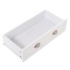 Single Drawer Double Door Storage Cabinet White