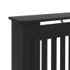 Radiator Cover Black 67.7"x7.5"x31.9" MDF