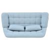 50 "W Love Seat, Comfy Loveseat Sofa with 2 Pillows, Small Couch 2-Seater Sofa for Living Room, Bedroom, Apartment, Blue