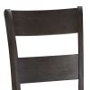 Distressed Walnut Ladder Back Side Chairs (Set of 2)