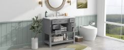 36'' Bathroom Vanity with Top Sink, Modern Bathroom Storage Cabinet with 2 Soft Closing Doors and 6 Drawers, Single Sink Bathroom Vanity