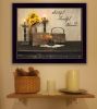 "Grateful, Thankful, Blessed" By Susan Boyer, Printed Wall Art, Ready To Hang Framed Poster, Black Frame