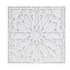 White Medallion Wood Wall Decor