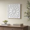 White Medallion Wood Wall Decor