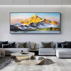 Hand Painted Oil Painting Large Landscape Oil Painting Original Mountain Canvas Painting Abstract Painting Modern Art Acrylic Painting Living Room Hal (style: 1, size: 40x80cm)