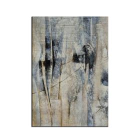 Neutral Color Modern Artwork Large Abstract Oil Painting On Canvas Office Living Room Contemporary Textured White Wall Art No Frame (size: 60x90cm)