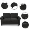 Living Room Furniture Love Seat Sofa Double Seat Sofa (Loveseat Chair)