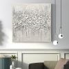 Hand Oil Painting Canvas Wall Art Decoration Palette Knife Painting White Plum for Home Living Room hallway bedroom luxurious decorative painting