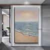 Hand-painted oil painting european-style elegant hanging painting sunrise snow mountain decorative painting fantasy vertical murals large fresh knife