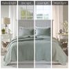 3 Piece Reversible Scalloped Edge Quilt Set